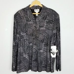 🌹Vintage KSL 🎉Sparkly Glitter Evening Blouse 24W